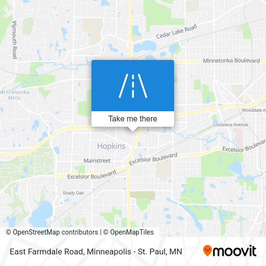 East Farmdale Road map