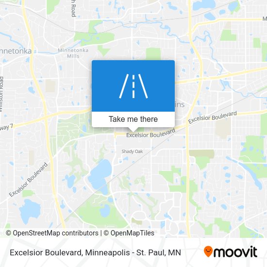 Mapa de Excelsior Boulevard