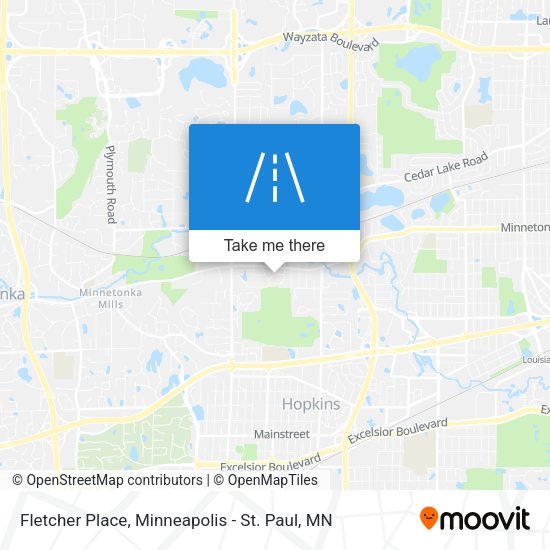 Fletcher Place map
