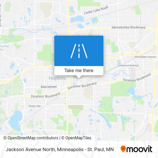Jackson Avenue North map