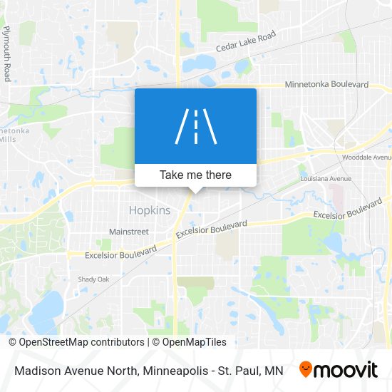 Mapa de Madison Avenue North