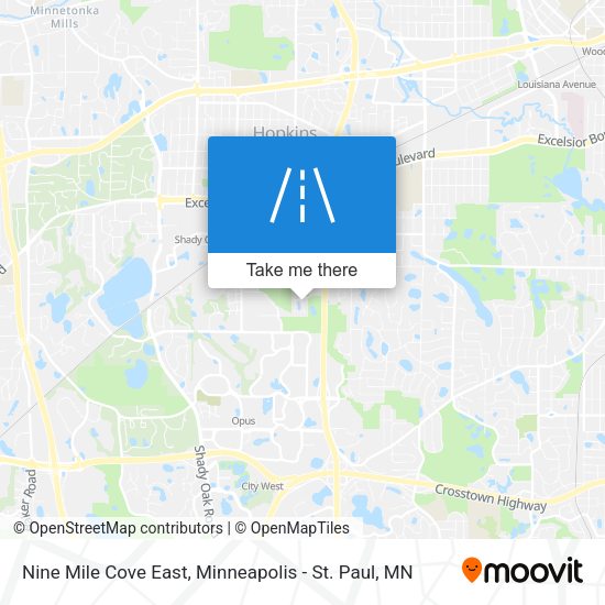 Mapa de Nine Mile Cove East