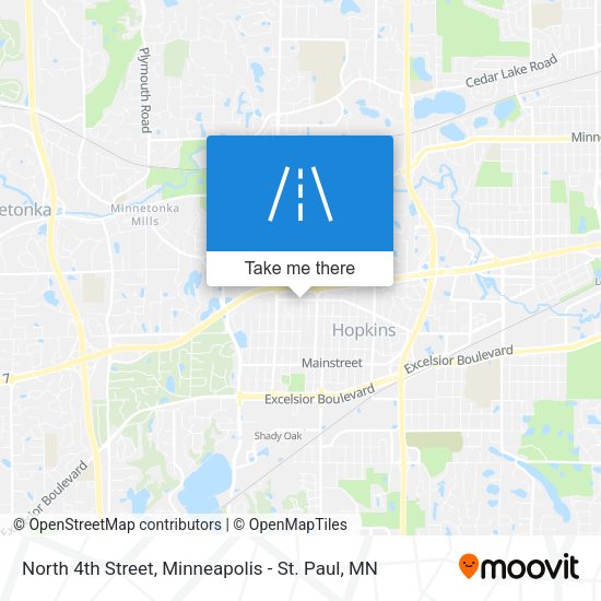 Mapa de North 4th Street