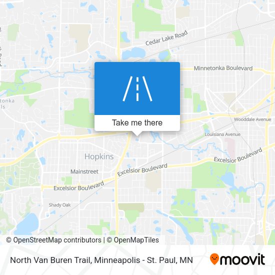 North Van Buren Trail map