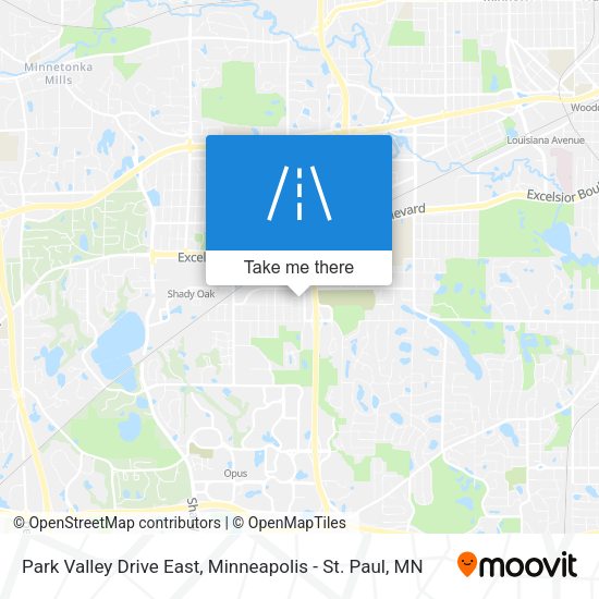 Park Valley Drive East map