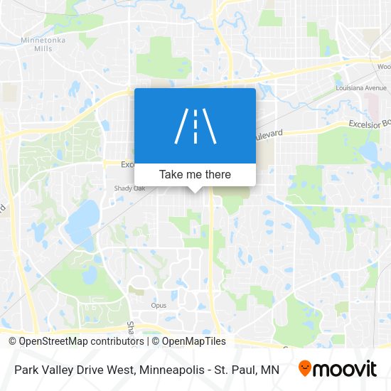 Park Valley Drive West map