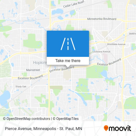 Pierce Avenue map