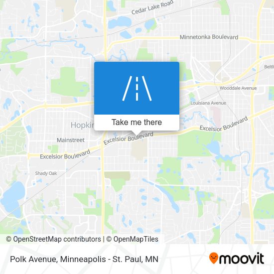 Polk Avenue map