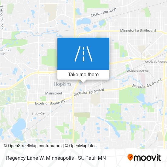 Regency Lane W map
