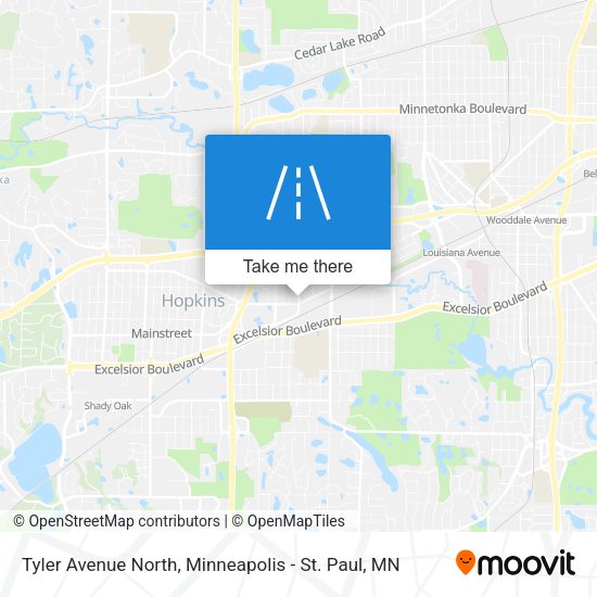 Tyler Avenue North map