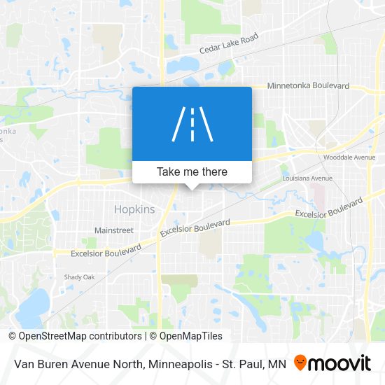 Mapa de Van Buren Avenue North