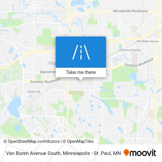 Mapa de Van Buren Avenue South