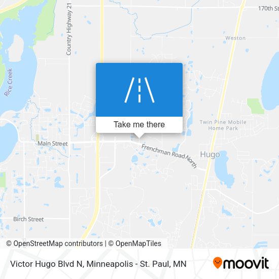 Mapa de Victor Hugo Blvd N