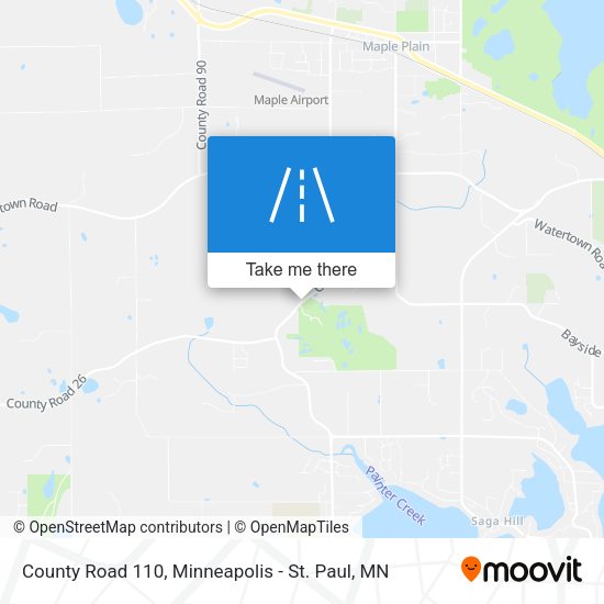 County Road 110 map