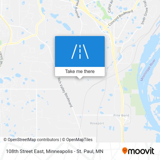 Mapa de 108th Street East