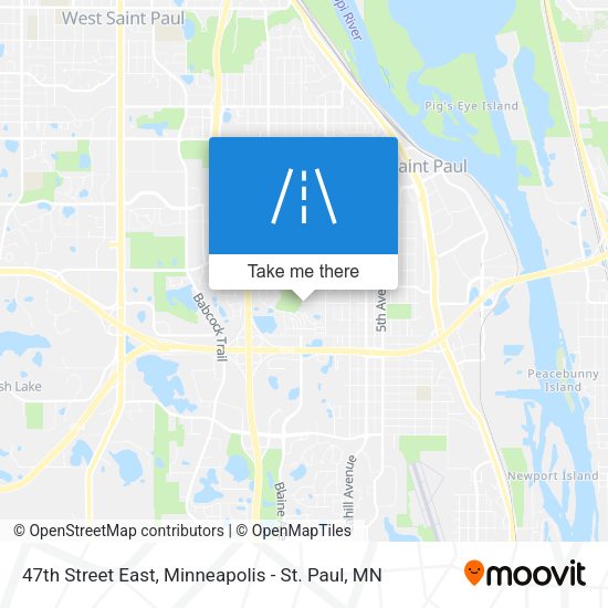 Mapa de 47th Street East
