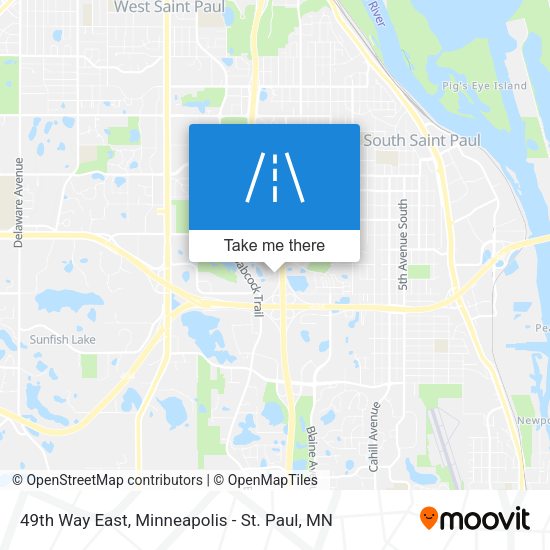 49th Way East map