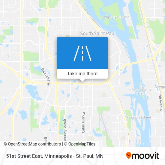 51st Street East map