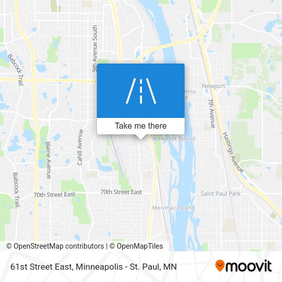 Mapa de 61st Street East