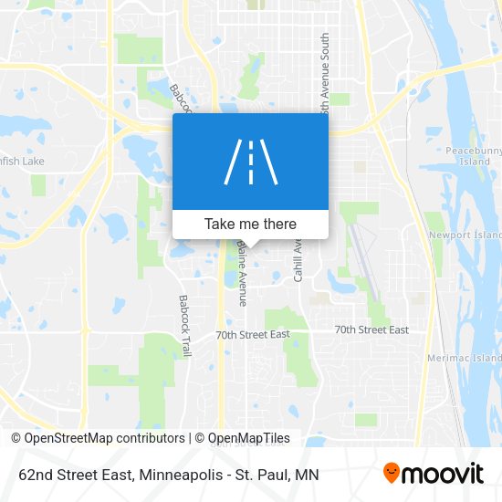 62nd Street East map