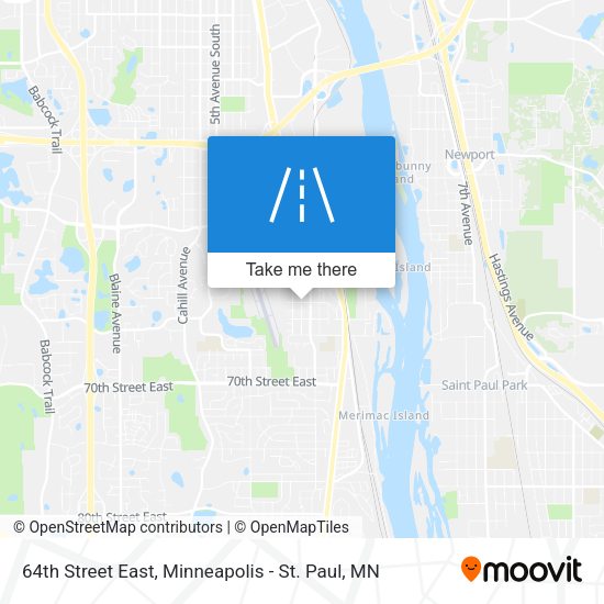64th Street East map