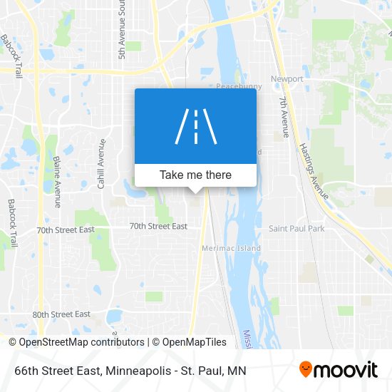 Mapa de 66th Street East