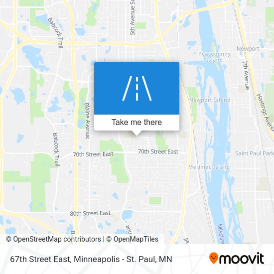 67th Street East map