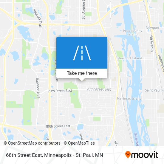 Mapa de 68th Street East
