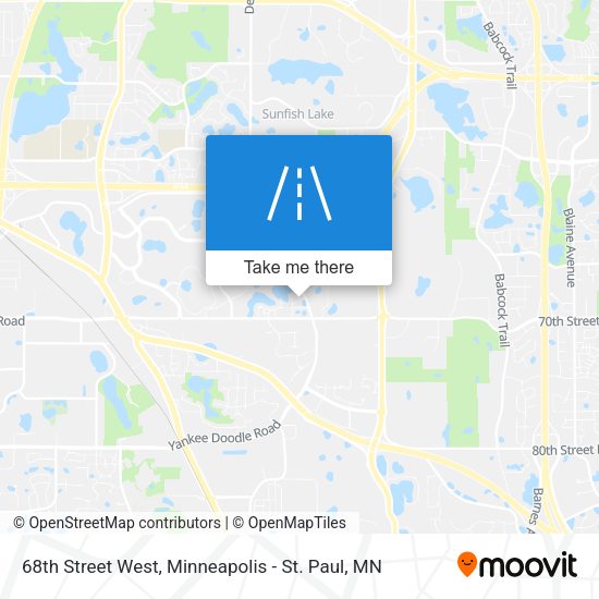 68th Street West map