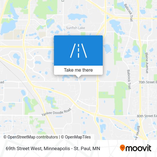 Mapa de 69th Street West