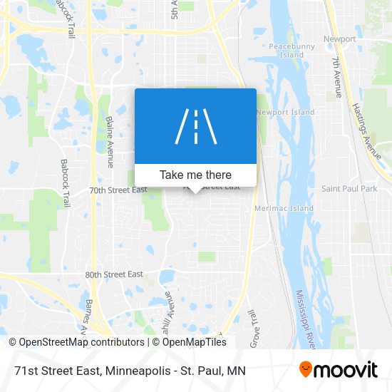 71st Street East map