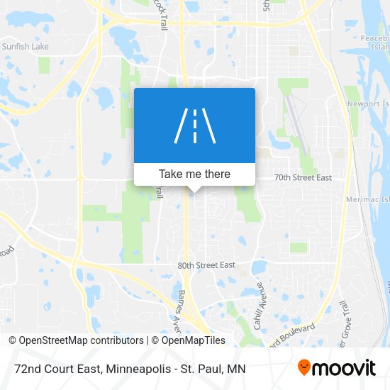 Mapa de 72nd Court East