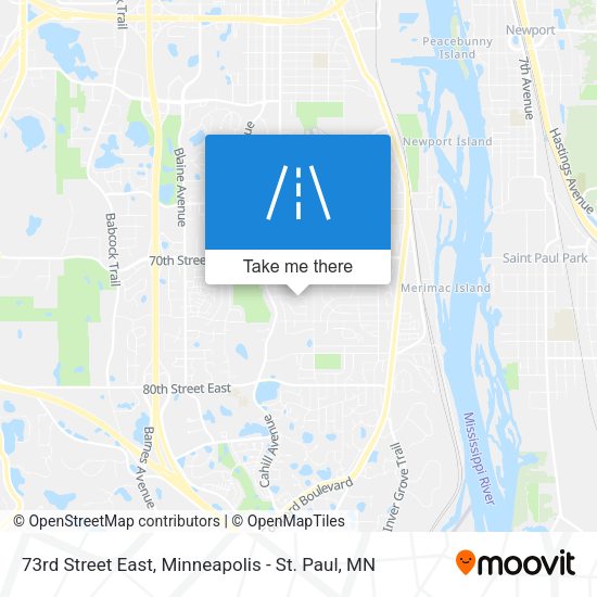 73rd Street East map