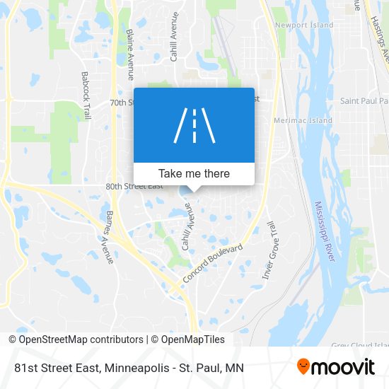 81st Street East map
