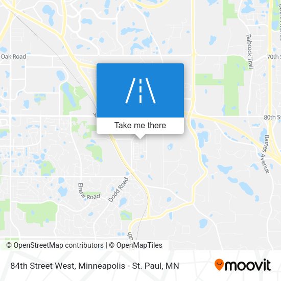 84th Street West map