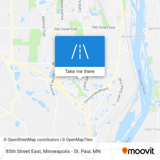 Mapa de 85th Street East