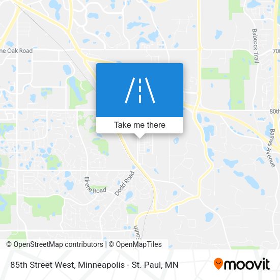 85th Street West map
