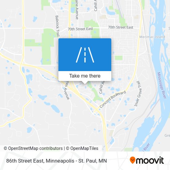 86th Street East map