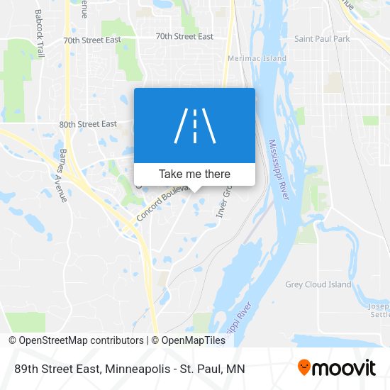 Mapa de 89th Street East