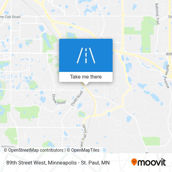 89th Street West map