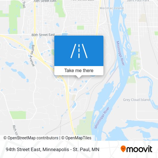 94th Street East map