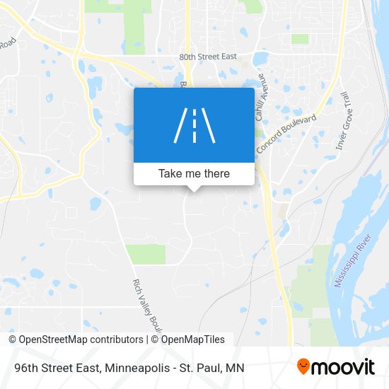 Mapa de 96th Street East
