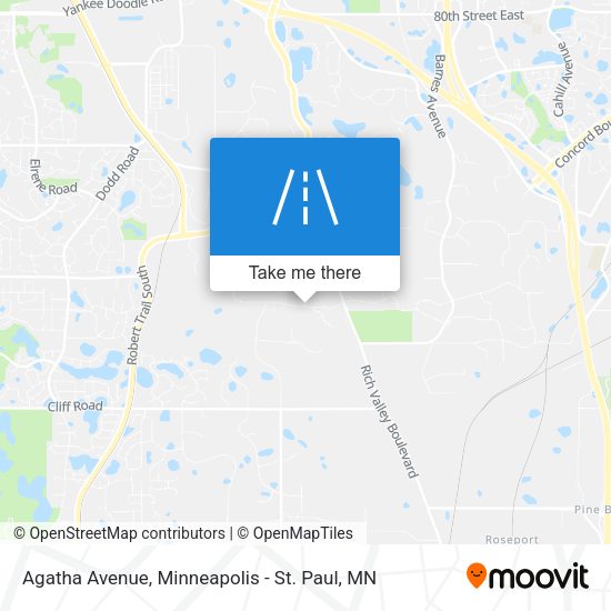 Mapa de Agatha Avenue