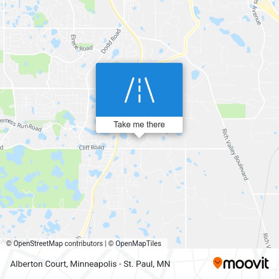 Mapa de Alberton Court