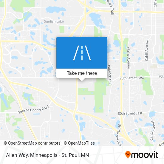 Allen Way map