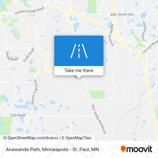 Anawanda Path map