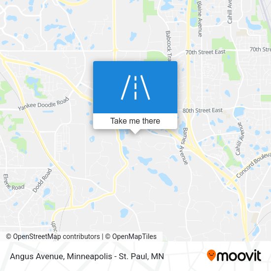 Angus Avenue map