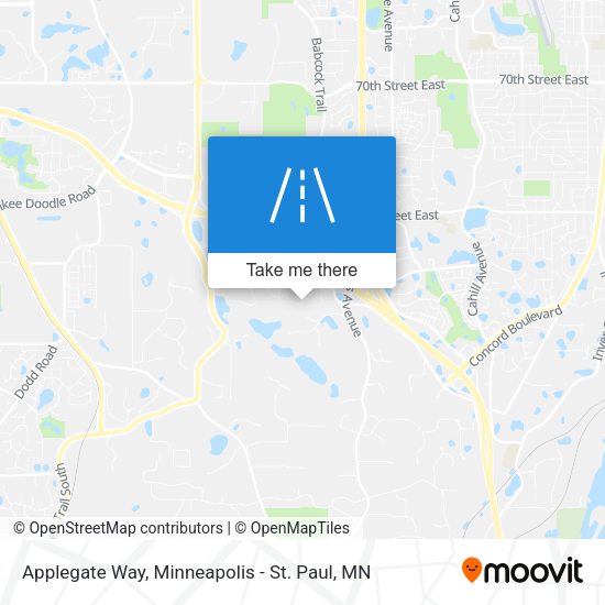 Applegate Way map