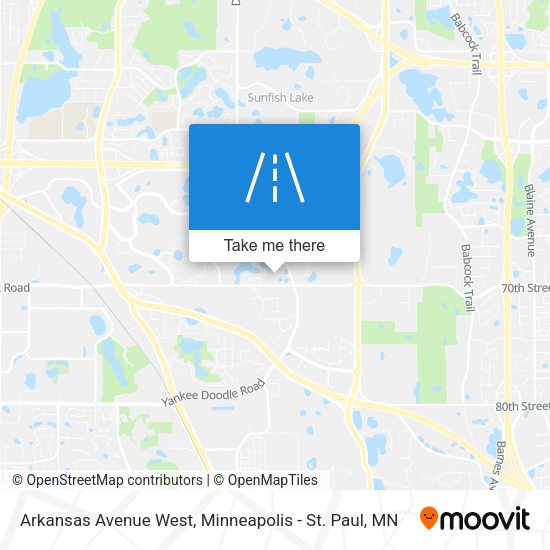 Mapa de Arkansas Avenue West