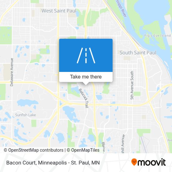 Bacon Court map